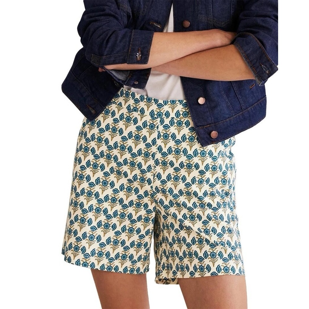 Boden Pull On Floral Shorts Women's Size 6US Casual Boho Preppy Vacation